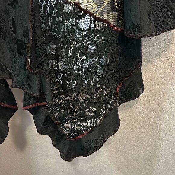 #553 Studio VK, fancy, kimono style open cardigan, size medium - Picture 4 of 11